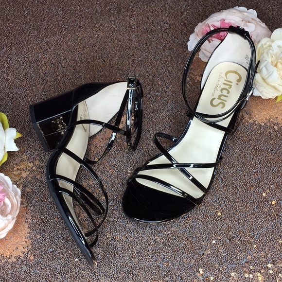 Circus by Sam Edelman Black Strappy Heels - Picture 7 of 8